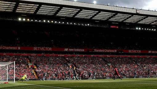 PHOTO: Liverpool's Anfield Pitch Relayed for First Time in 16 Years Ahead of Champions League Return