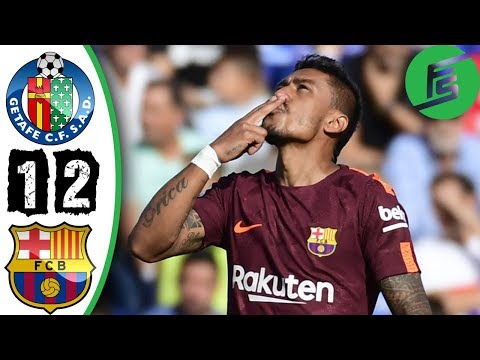 Getafe vs Barcelona 1-2 - Highlights & Goals - 16 September 2017