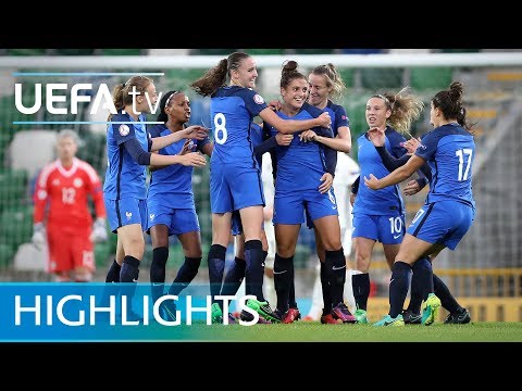 Women&#39;s Under-19 EURO semi-final highlights: Germany 1-2 France