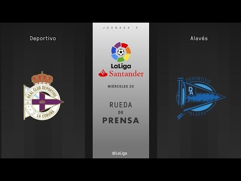 Rueda de prensa Deportivo vs Alavés