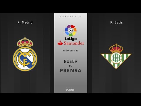 Rueda de prensa R. Madrid vs R. Betis