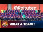 Barça first team and women's team pose for official photo 2017/18