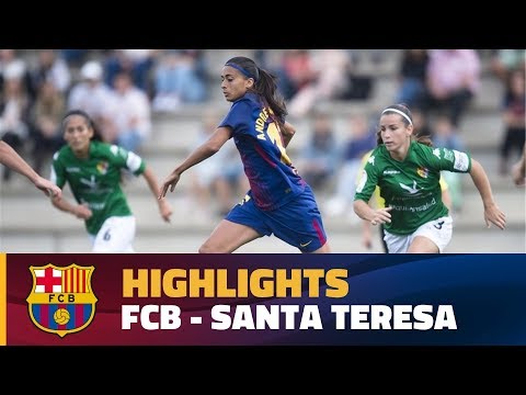 [HIGHLIGHTS] FUTBOL FEM (Liga): FC Barcelona - Santa Teresa (10-0)