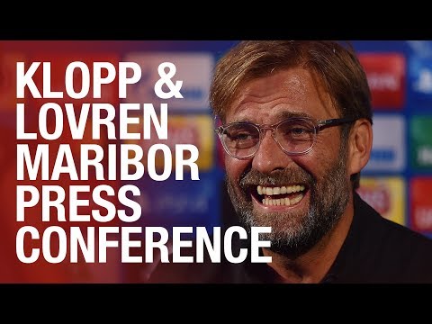 Jürgen Klopp and Dejan Lovren's Maribor Champions League press conference