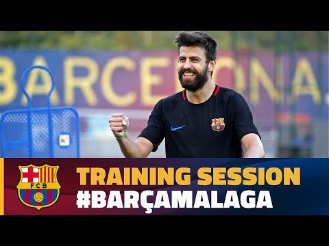 FC Barcelona: last training session before Málaga match
