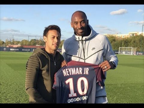 Kobe Bryant meets Neymar & shows some skills in training