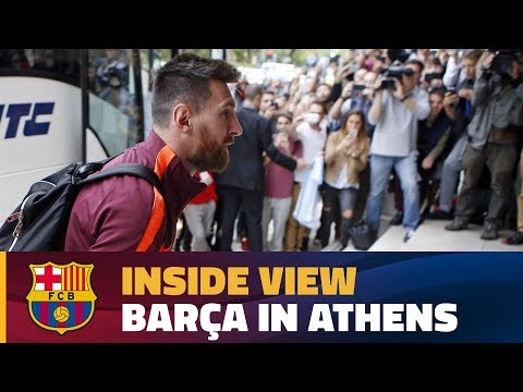 [BEHIND THE SCENES] Barça's 12 hours in the Greek capital