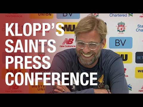 Jurgen Klopp's Southampton press conference from Melwood | Lallana, Mane, Clyne and more
