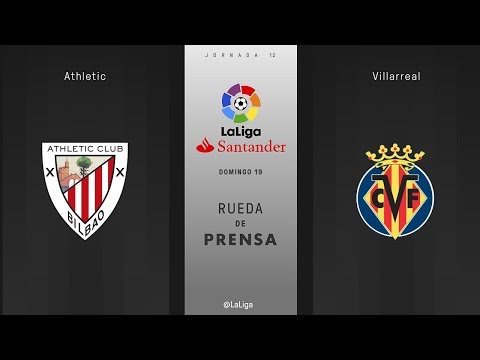 Rueda de prensa Athletic vs Villarreal