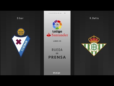 Rueda de prensa Eibar vs R. Betis