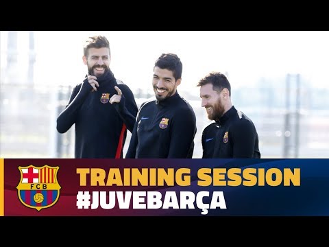 Barça's workout before the trip to Turin