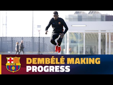 Dembélé continues rehab at Ciutat Esportiva
