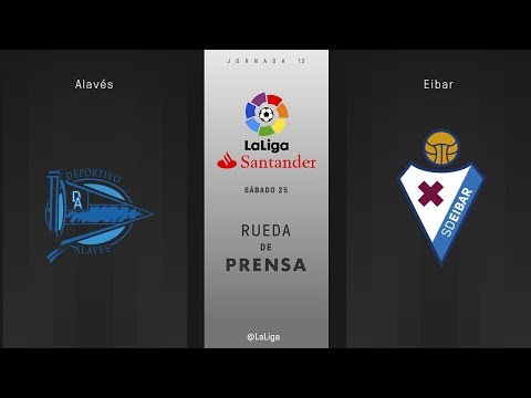 Rueda de prensa Alavés vs Eibar