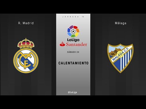 Calentamiento R. Madrid vs Málaga