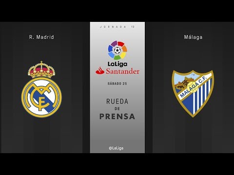Rueda de prensa R. Madrid vs Málaga