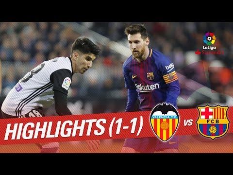 Resumen de Valencia CF vs FC Barcelona (1-1)