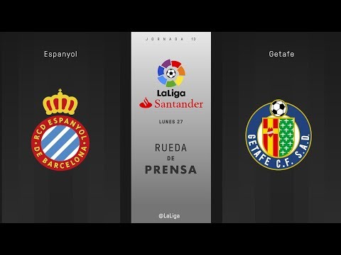 Rueda de prensa Espanyol vs Getafe