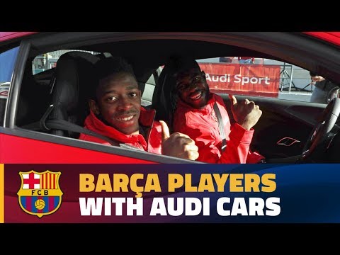 [BEHIND THE SCENES] The Barça players get their new Audi cars