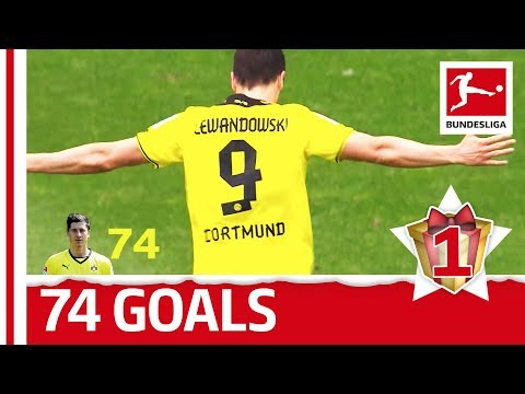 Robert Lewandowski - All Bundesliga Goals for Dortmund - Bundesliga 2017 Advent Calendar 1