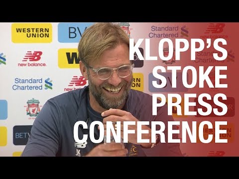 Klopp's pre-Stoke press conference from Melwood