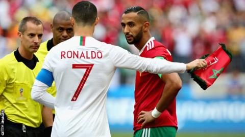 Ref denies asking Ronaldo for shirt during Portugal-Morocco game