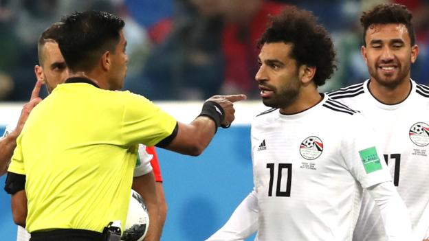 World Cup 2018: Egypt complain about referee Enrique Caceres after Russia defeat