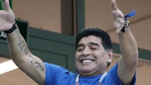 World Cup 2018: Diego Maradona praises England's desire to 'go out and play'