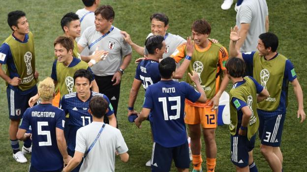 World Cup 2018: Japan go through but final group game ends in 'mind-boggling farce'