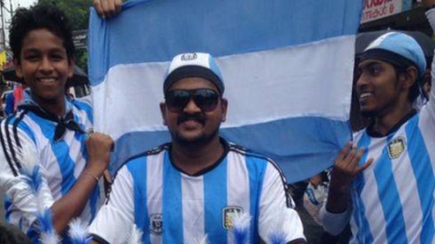 France v Argentina: The Argentina fans living 9,000 miles from Buenos Aires