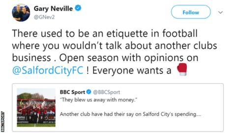 Motherwell boss lacks etiquette with Salford money talk - Neville