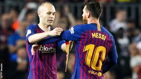 Lionel Messi named as first of four Barcelona captains and succeeds Andres Iniesta