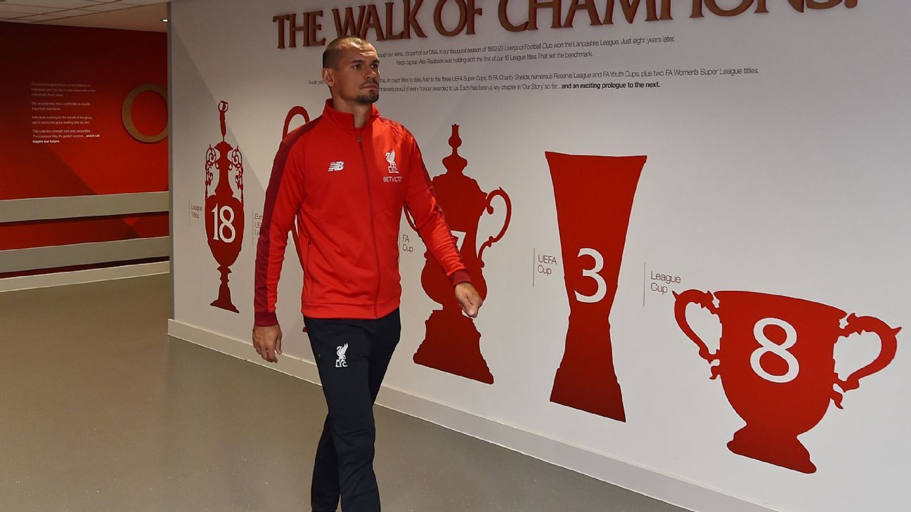 Liverpool's Dejan Lovren out for up to three weeks with pelvic injury