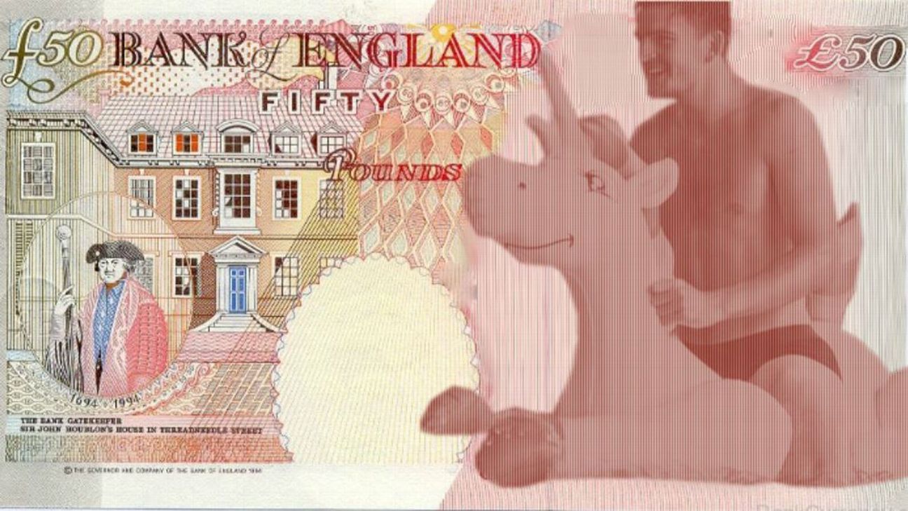 'Harry Maguire riding inflatable unicorn on new £50 note' petition backed by Kyle Walker