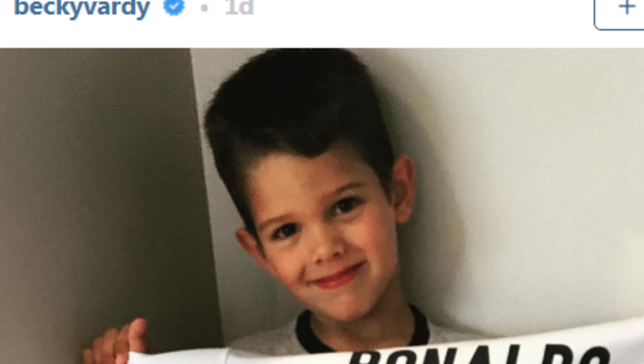 PHOTO: Cristiano Ronaldo Surprises Jamie Vardy's Stepson With a Signed Real Madrid Shirt