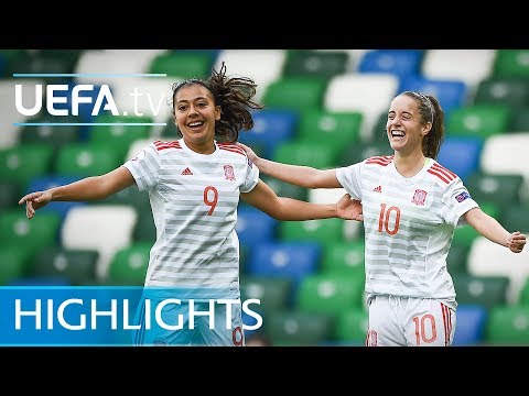 Women&#39;s Under-19 EURO semi-final highlights: Netherlands 2-3 Spain