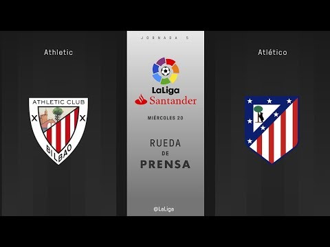 Rueda de prensa Athletic vs Atlético