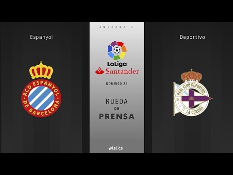 Rueda de prensa Espanyol vs Deportivo