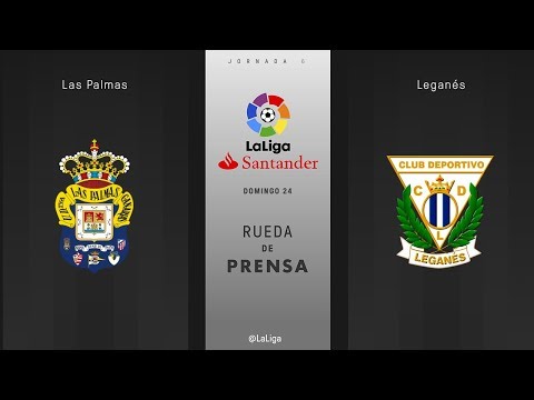 Rueda de prensa Las Palmas vs Leganés