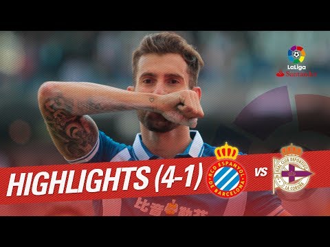 Resumen de RCD Espanyol vs RC Deportivo (4-1)