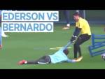 EDERSON VS BERNARDO SILVA | Man City vs Shakhtar Donetsk | Champions League Training