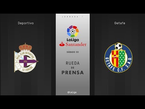 Rueda de prensa Deportivo vs Getafe