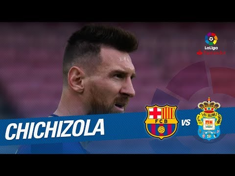 Paradón de Chichizola tras el lanzamiento de falta de Messi