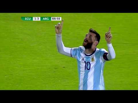 Messi 3 Goals vs Ecuador - Go to World Cup 2018