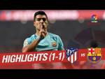 Resumen de Atlético de Madrid vs FC Barcelona (1-1)