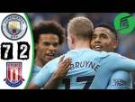 Manchester City vs Stoke City 7-2 - Highlights & Goals - 14 October 2017