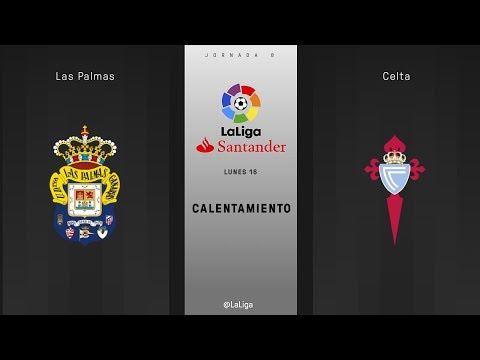 Calentamiento Las Palmas vs Celta