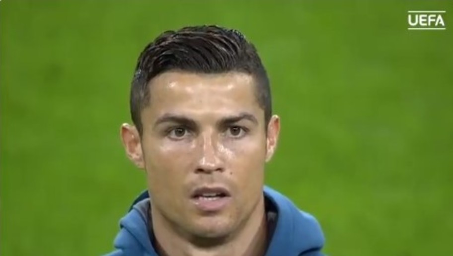VIDEO: Cristiano Ronaldo Can't Help But Sing Along to the Iconic Champions League Anthem