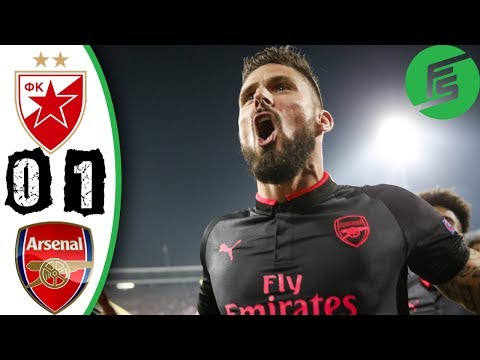 Red Star Belgrade vs Arsenal 0-1 - Highlights & Goals - 19 October 2017