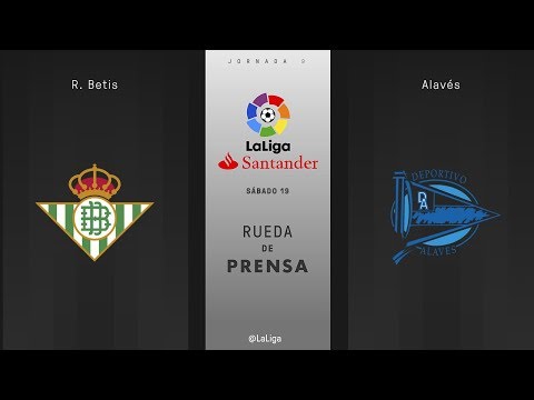 Rueda de prensa R. Betis vs Alavés