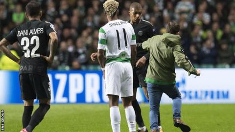 Celtic fined over fan who tried to kick Mbappe